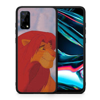 Thumbnail for Θήκη Αγίου Βαλεντίνου Realme 7 Pro Lion Love 1 από τη Smartfits με σχέδιο στο πίσω μέρος και μαύρο περίβλημα | Realme 7 Pro Lion Love 1 case with colorful back and black bezels