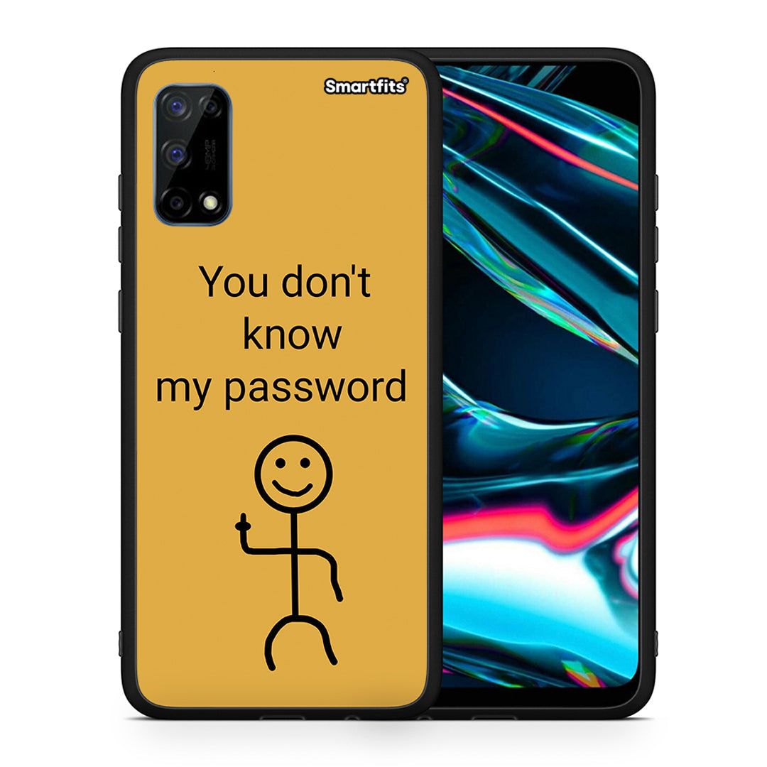 Θήκη Realme 7 Pro My Password από τη Smartfits με σχέδιο στο πίσω μέρος και μαύρο περίβλημα | Realme 7 Pro My Password case with colorful back and black bezels