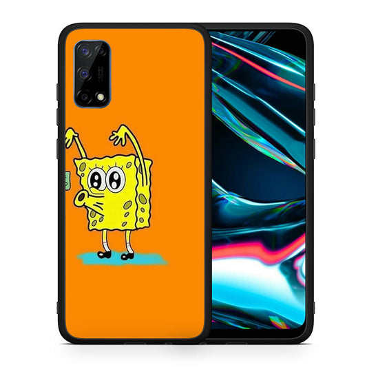 Θήκη Αγίου Βαλεντίνου Realme 7 Pro No Money 2 από τη Smartfits με σχέδιο στο πίσω μέρος και μαύρο περίβλημα | Realme 7 Pro No Money 2 case with colorful back and black bezels