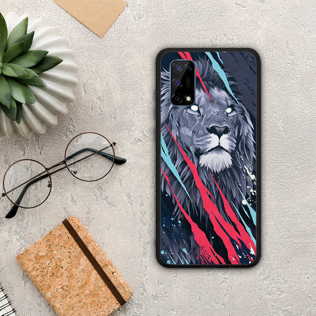 PopArt Lion Designer - Realme 7 Pro θήκη