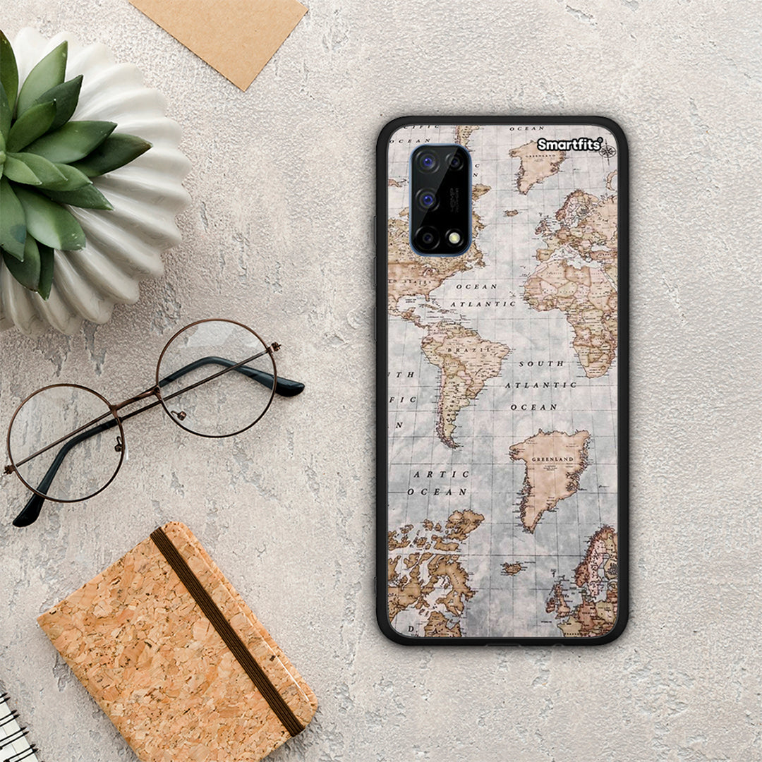 World Map - Realme 7 Pro θήκη