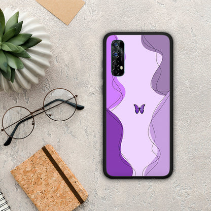 Purple Mariposa - Realme 7 θήκη
