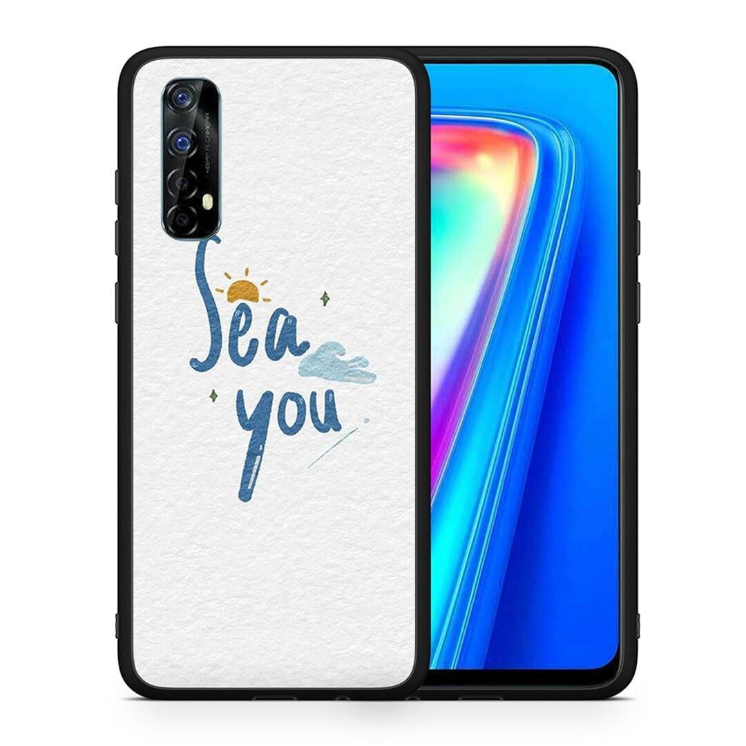 Θήκη Realme 7 Sea You από τη Smartfits με σχέδιο στο πίσω μέρος και μαύρο περίβλημα | Realme 7 Sea You case with colorful back and black bezels