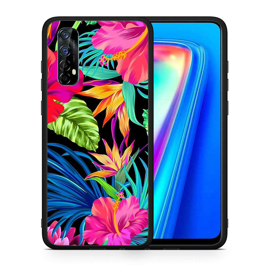 Tropical Flowers - Realme 7 θήκη