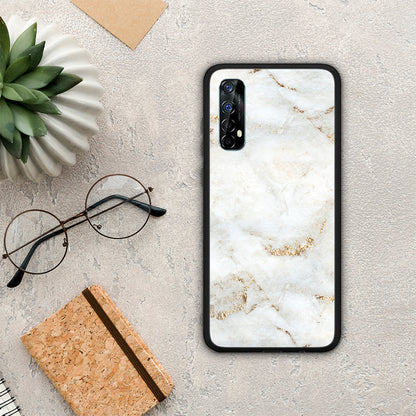 White Gold Marble - Realme 7 θήκη