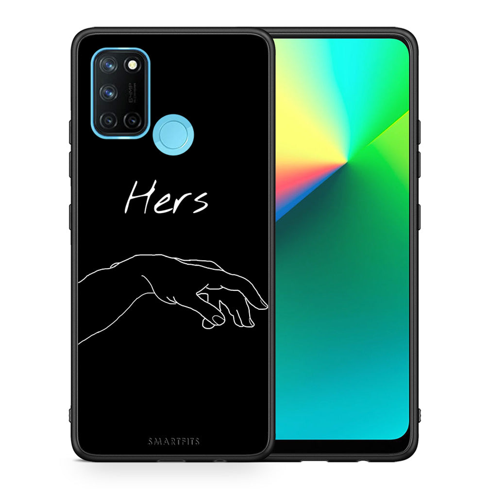 Θήκη Αγίου Βαλεντίνου Realme 7i / C25 Aeshetic Love 1 από τη Smartfits με σχέδιο στο πίσω μέρος και μαύρο περίβλημα | Realme 7i / C25 Aeshetic Love 1 case with colorful back and black bezels