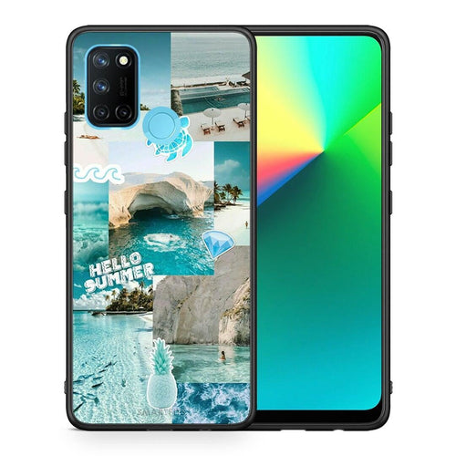 Θήκη Realme 7i / C25 Aesthetic Summer από τη Smartfits με σχέδιο στο πίσω μέρος και μαύρο περίβλημα | Realme 7i / C25 Aesthetic Summer case with colorful back and black bezels