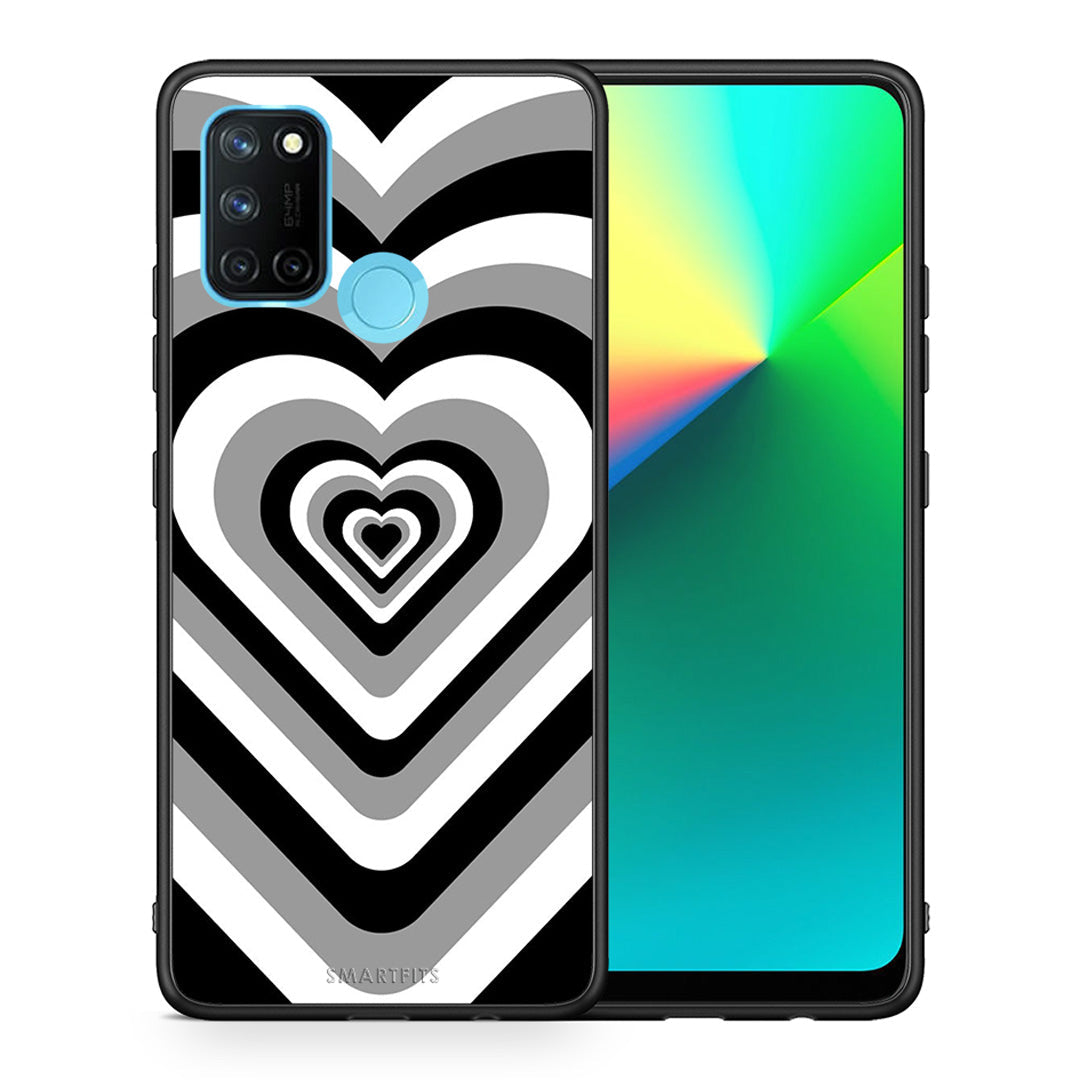 Black Hearts - Realme 7i / C25 θήκη