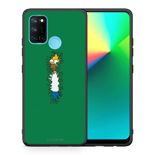 Θήκη Αγίου Βαλεντίνου Realme 7i / C25 Bush Man από τη Smartfits με σχέδιο στο πίσω μέρος και μαύρο περίβλημα | Realme 7i / C25 Bush Man case with colorful back and black bezels