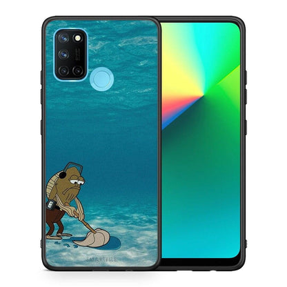 Θήκη Realme 7i / C25 Clean The Ocean από τη Smartfits με σχέδιο στο πίσω μέρος και μαύρο περίβλημα | Realme 7i / C25 Clean The Ocean case with colorful back and black bezels