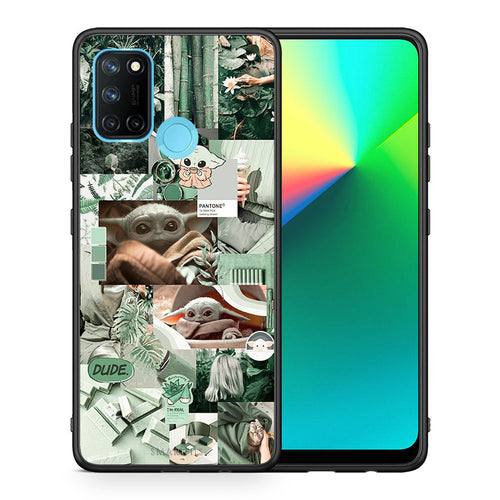 Θήκη Αγίου Βαλεντίνου Realme 7i / C25 Collage Dude από τη Smartfits με σχέδιο στο πίσω μέρος και μαύρο περίβλημα | Realme 7i / C25 Collage Dude case with colorful back and black bezels