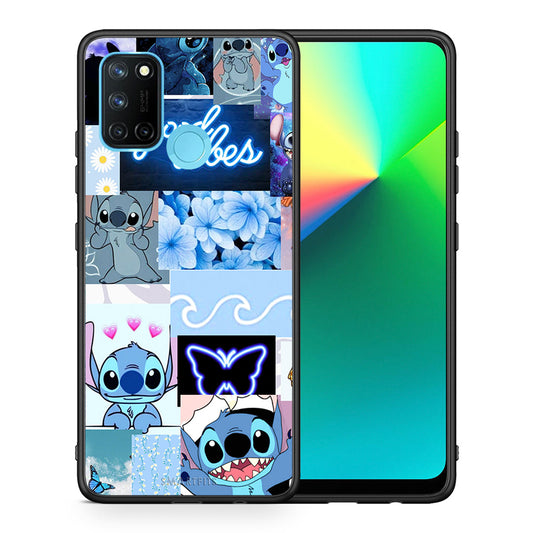 Θήκη Αγίου Βαλεντίνου Realme 7i / C25 Collage Good Vibes από τη Smartfits με σχέδιο στο πίσω μέρος και μαύρο περίβλημα | Realme 7i / C25 Collage Good Vibes case with colorful back and black bezels