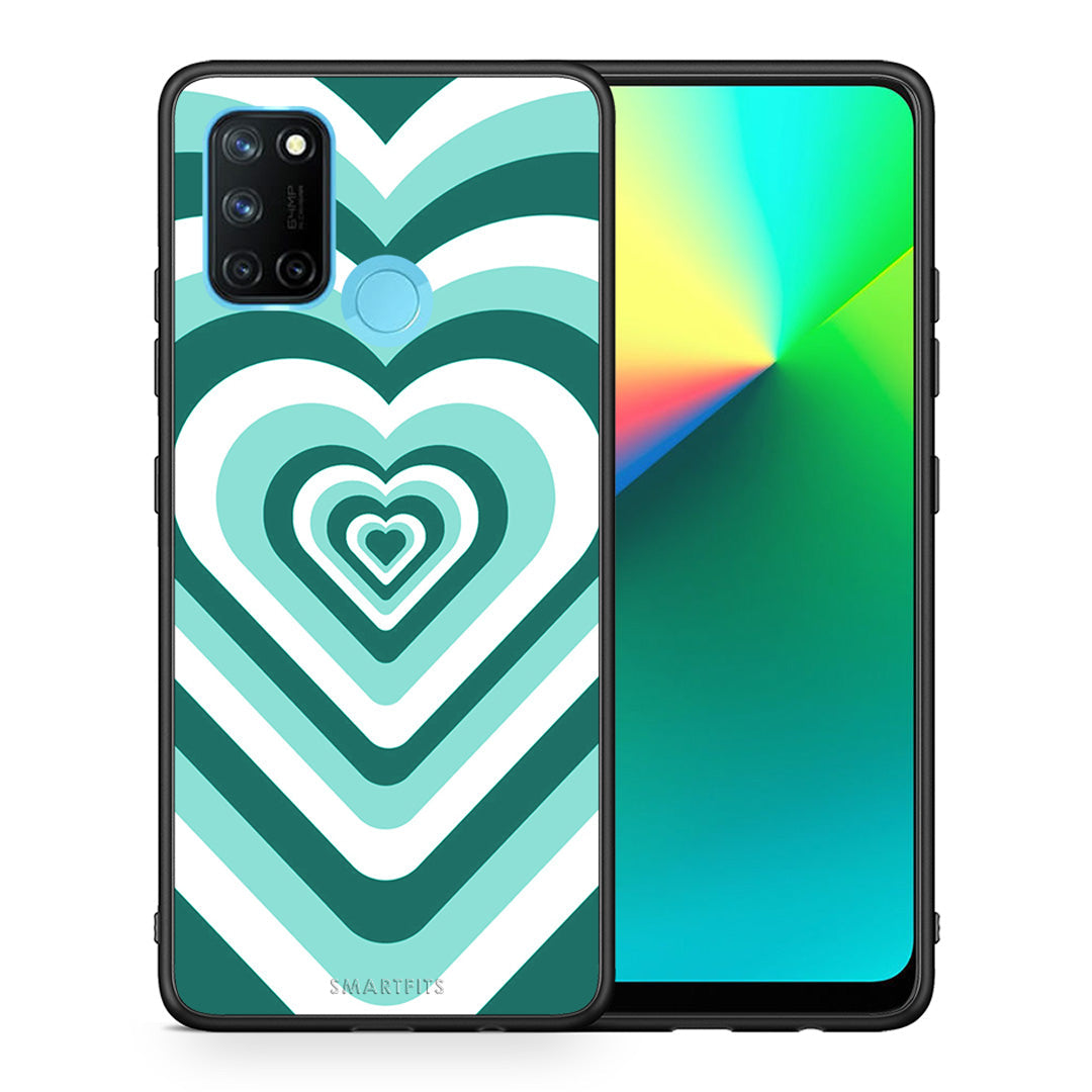 Green Hearts - Realme 7i / C25 θήκη