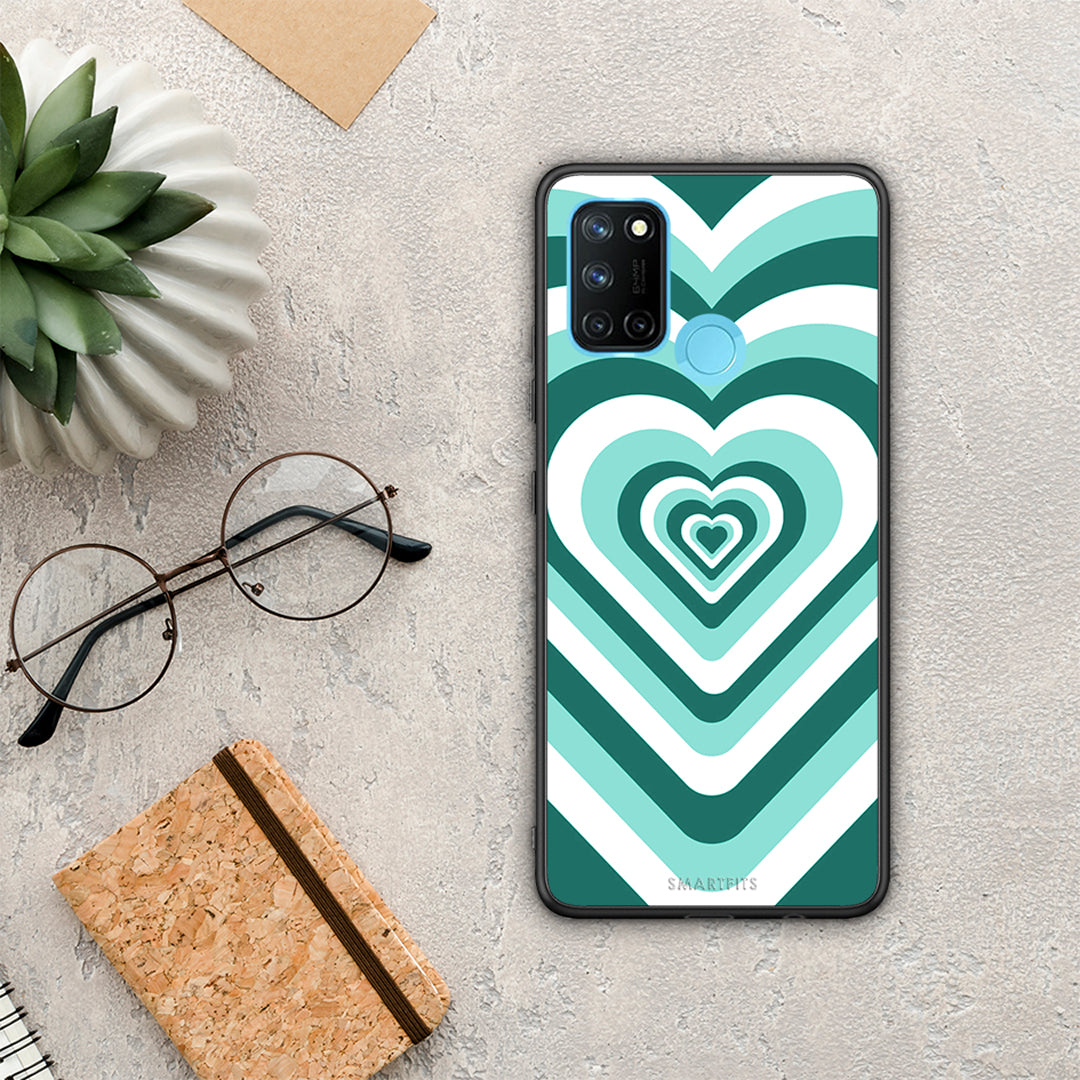 Green Hearts - Realme 7i / C25 θήκη