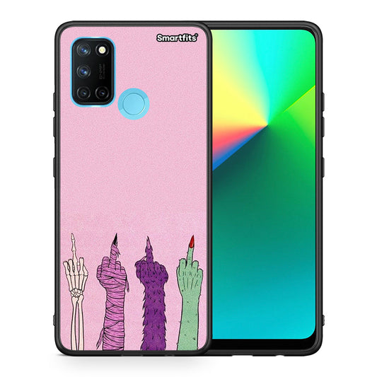 Θήκη Realme 7i / C25 Halloween Be A Lady από τη Smartfits με σχέδιο στο πίσω μέρος και μαύρο περίβλημα | Realme 7i / C25 Halloween Be A Lady case with colorful back and black bezels