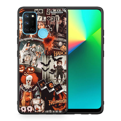 Θήκη Realme 7i / C25 Halloween Spooky Season από τη Smartfits με σχέδιο στο πίσω μέρος και μαύρο περίβλημα | Realme 7i / C25 Halloween Spooky Season case with colorful back and black bezels