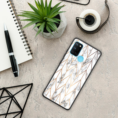 Marble Gold Geometric - Realme 7i / C25 θήκη