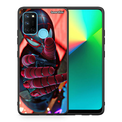 Θήκη Realme 7i / C25 Spider Hand από τη Smartfits με σχέδιο στο πίσω μέρος και μαύρο περίβλημα | Realme 7i / C25 Spider Hand case with colorful back and black bezels
