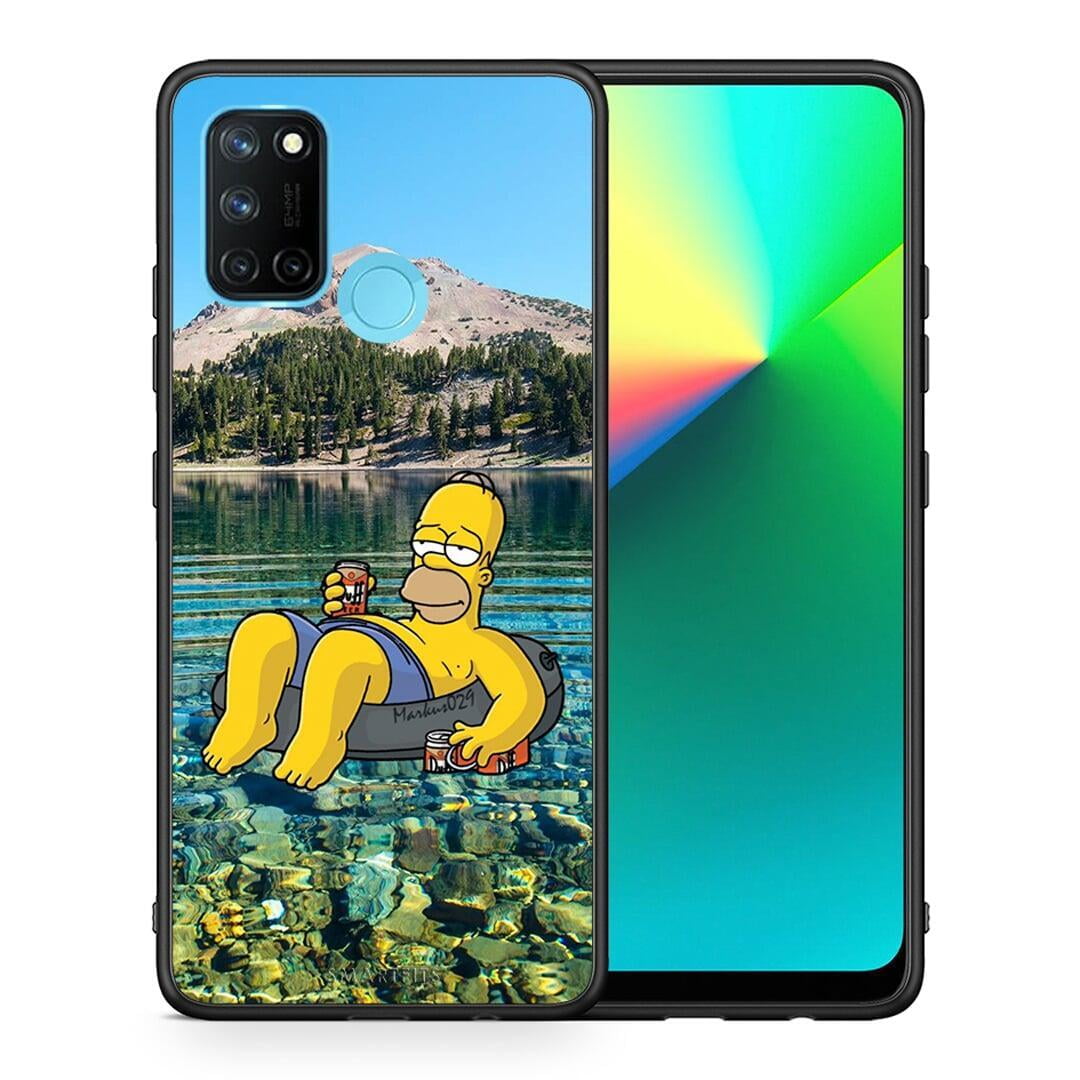 Θήκη Realme 7i / C25 Summer Happiness από τη Smartfits με σχέδιο στο πίσω μέρος και μαύρο περίβλημα | Realme 7i / C25 Summer Happiness case with colorful back and black bezels