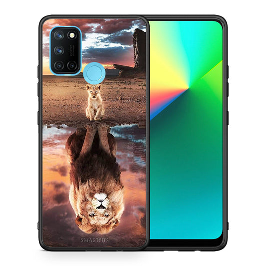 Θήκη Αγίου Βαλεντίνου Realme 7i / C25 Sunset Dreams από τη Smartfits με σχέδιο στο πίσω μέρος και μαύρο περίβλημα | Realme 7i / C25 Sunset Dreams case with colorful back and black bezels