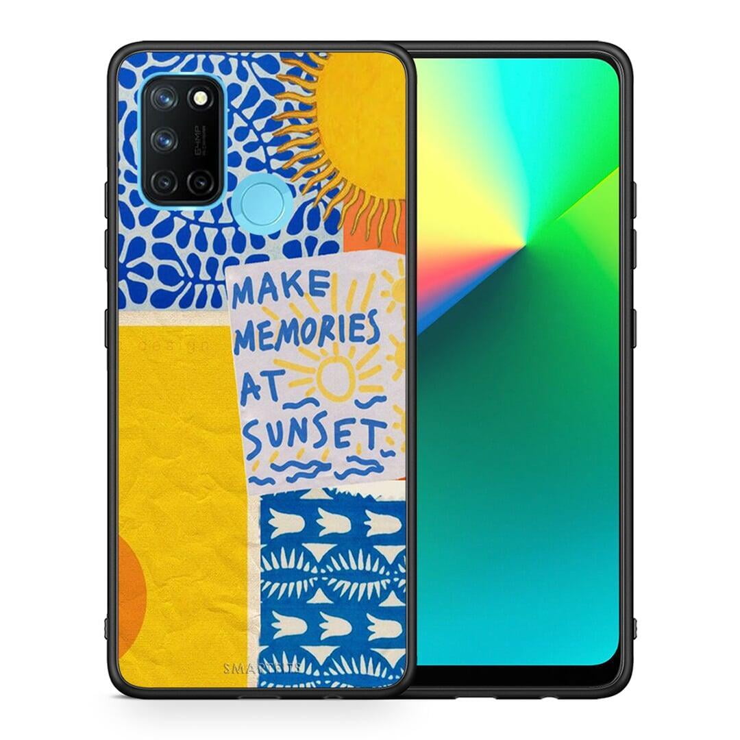 Θήκη Realme 7i / C25 Sunset Memories από τη Smartfits με σχέδιο στο πίσω μέρος και μαύρο περίβλημα | Realme 7i / C25 Sunset Memories case with colorful back and black bezels