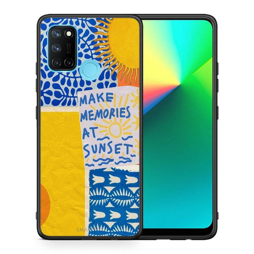 Θήκη Realme 7i / C25 Sunset Memories από τη Smartfits με σχέδιο στο πίσω μέρος και μαύρο περίβλημα | Realme 7i / C25 Sunset Memories case with colorful back and black bezels