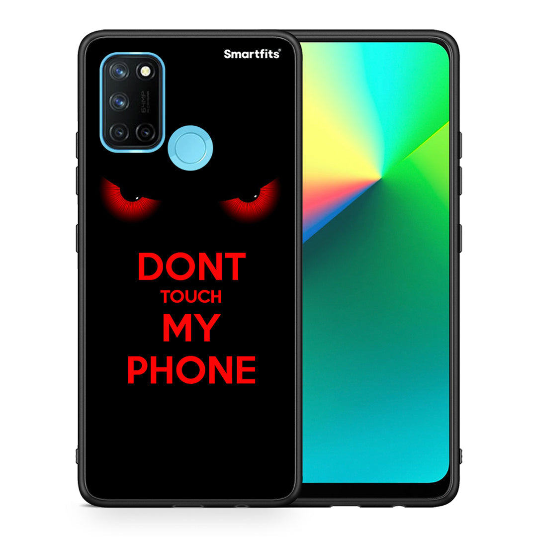 Θήκη Realme 7i / C25 Touch My Phone από τη Smartfits με σχέδιο στο πίσω μέρος και μαύρο περίβλημα | Realme 7i / C25 Touch My Phone case with colorful back and black bezels