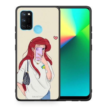 Θήκη Realme 7i / C25 Walking Mermaid από τη Smartfits με σχέδιο στο πίσω μέρος και μαύρο περίβλημα | Realme 7i / C25 Walking Mermaid case with colorful back and black bezels