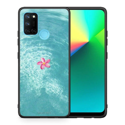 Θήκη Realme 7i / C25 Water Flower από τη Smartfits με σχέδιο στο πίσω μέρος και μαύρο περίβλημα | Realme 7i / C25 Water Flower case with colorful back and black bezels