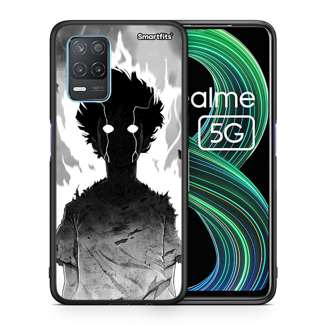 Θήκη Realme 8 5G Anime Boy από τη Smartfits με σχέδιο στο πίσω μέρος και μαύρο περίβλημα | Realme 8 5G Anime Boy case with colorful back and black bezels