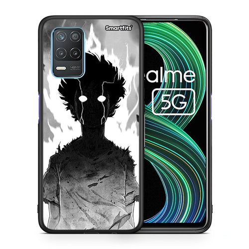 Θήκη Realme 8 5G Anime Boy από τη Smartfits με σχέδιο στο πίσω μέρος και μαύρο περίβλημα | Realme 8 5G Anime Boy case with colorful back and black bezels