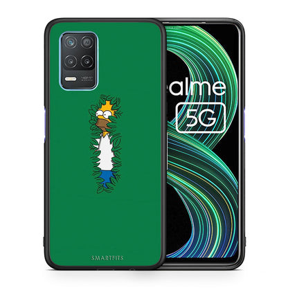 Θήκη Αγίου Βαλεντίνου Realme 8 5G Bush Man από τη Smartfits με σχέδιο στο πίσω μέρος και μαύρο περίβλημα | Realme 8 5G Bush Man case with colorful back and black bezels