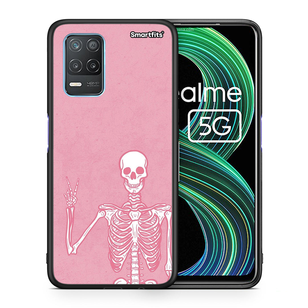 Θήκη Realme 8 5G Halloween Motivation από τη Smartfits με σχέδιο στο πίσω μέρος και μαύρο περίβλημα | Realme 8 5G Halloween Motivation case with colorful back and black bezels