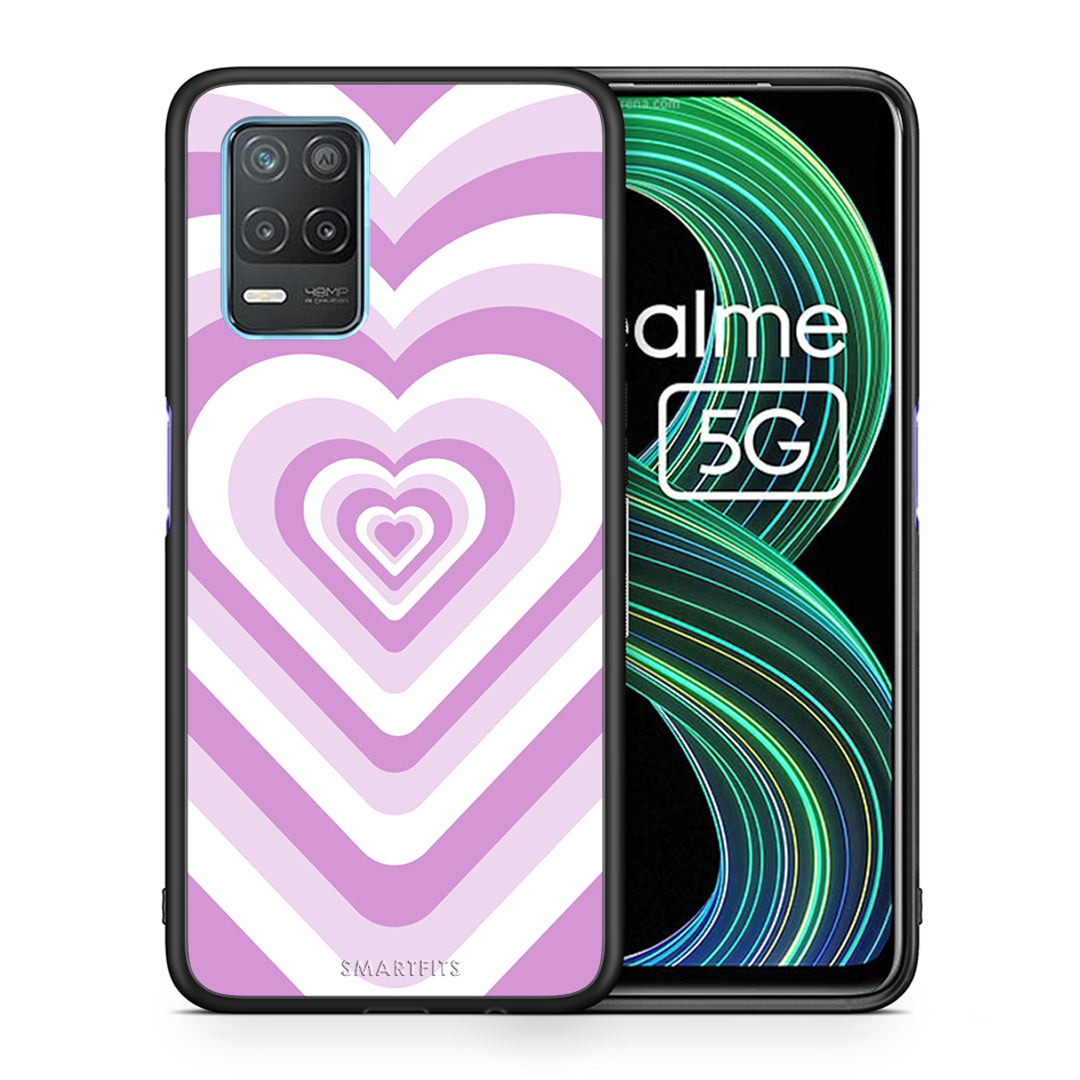 Lilac Hearts - Realme 8 5G θήκη