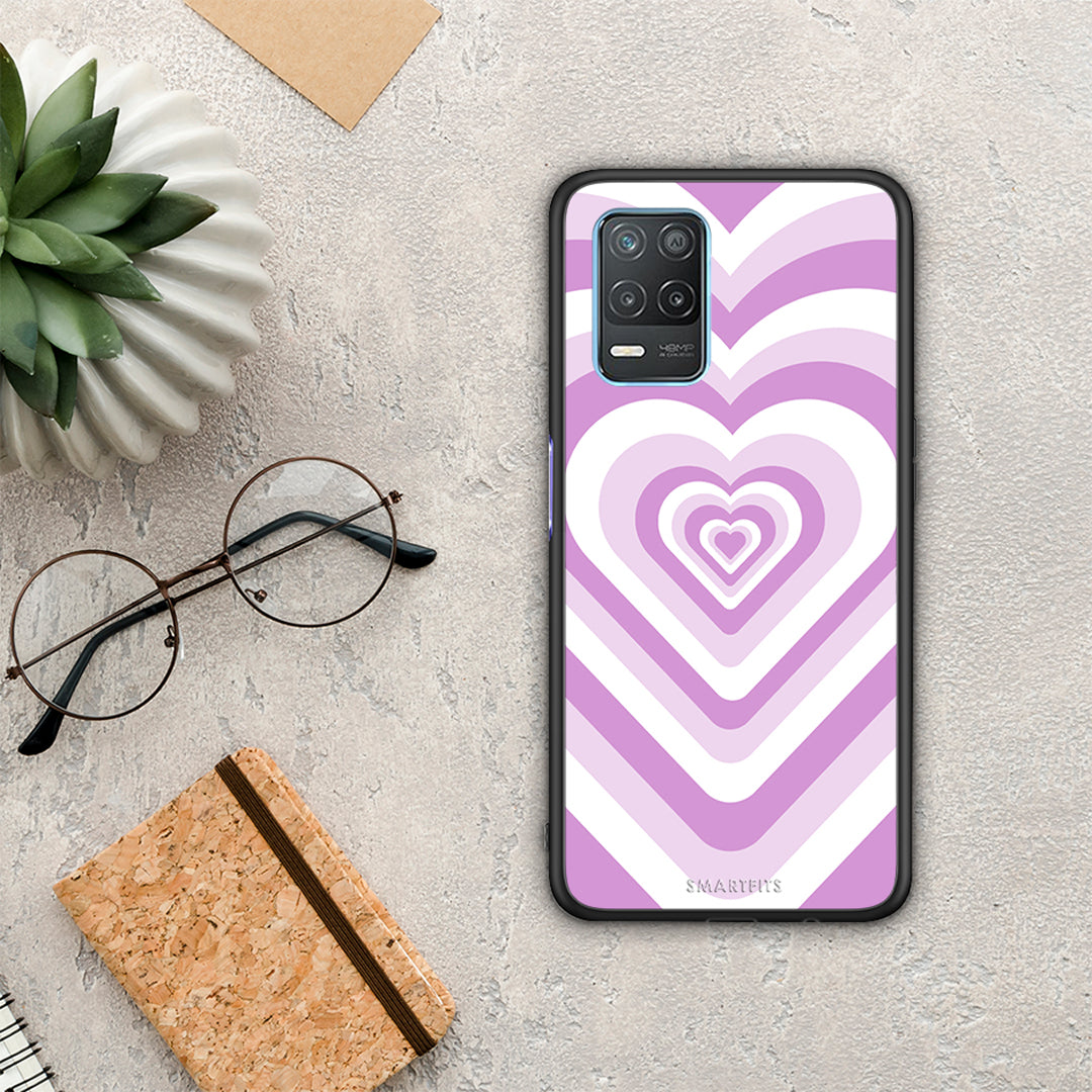 Lilac Hearts - Realme 8 5G θήκη