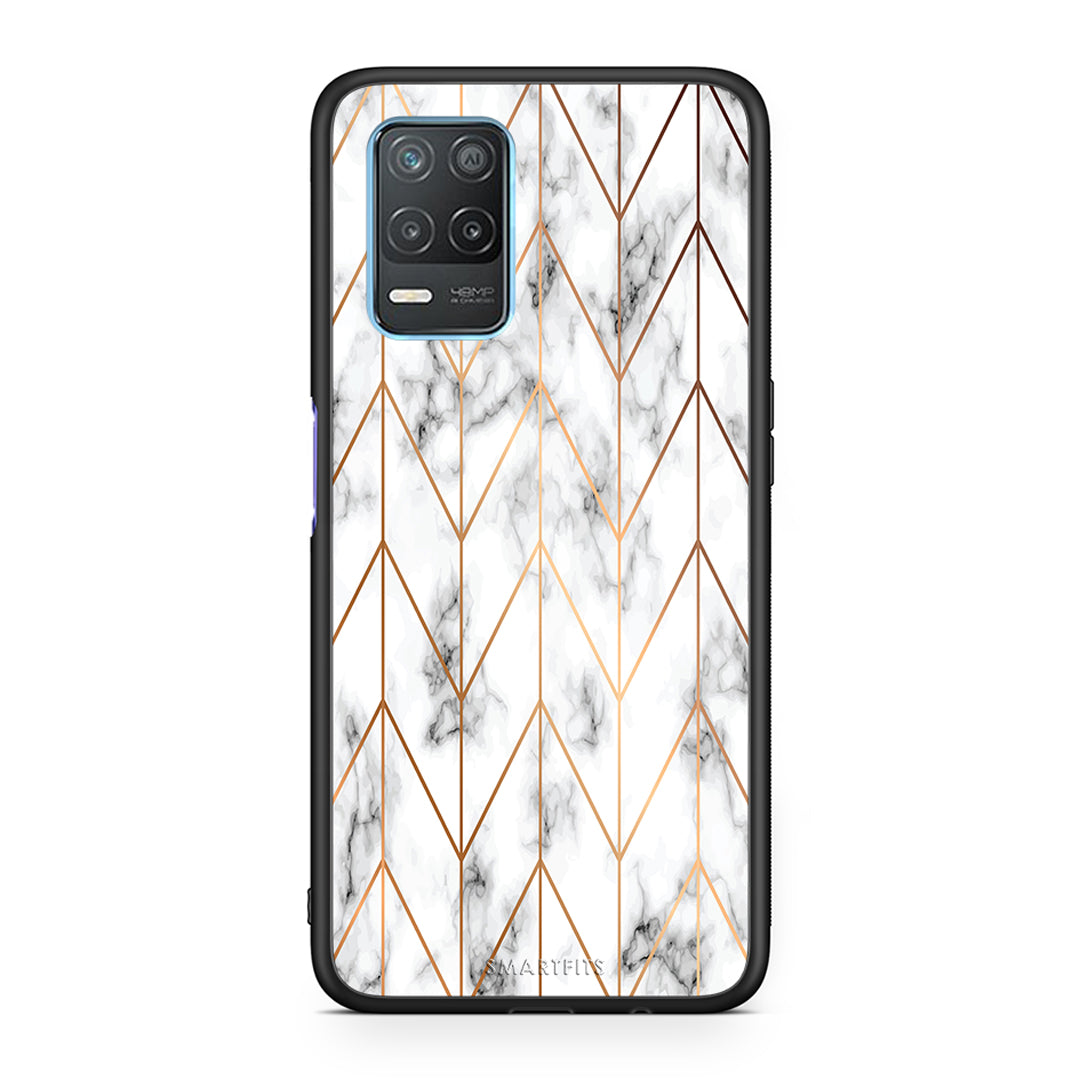 Marble Gold Geometric - Realme 8 5G θήκη