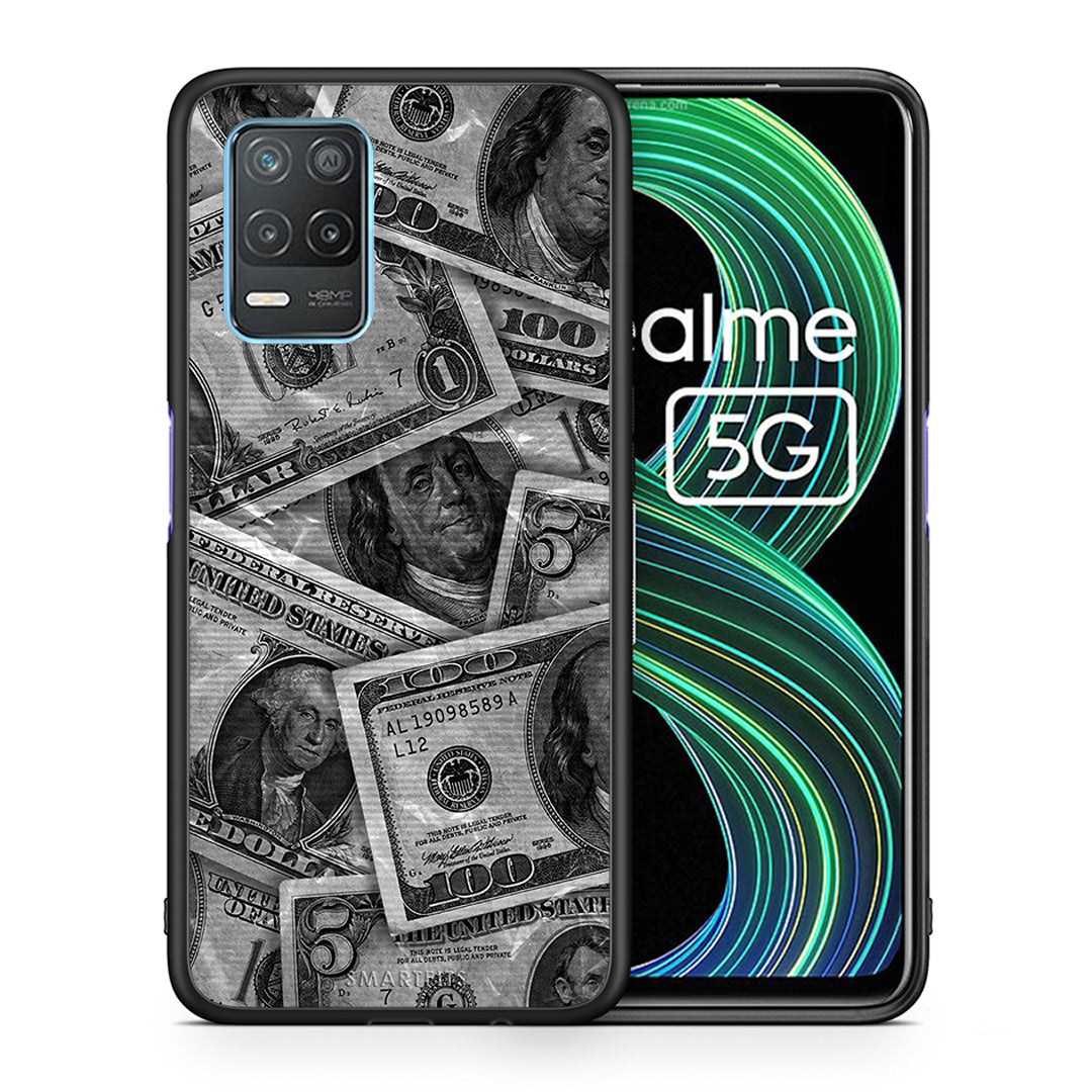 Money Dollars - Realme 8 5G θήκη