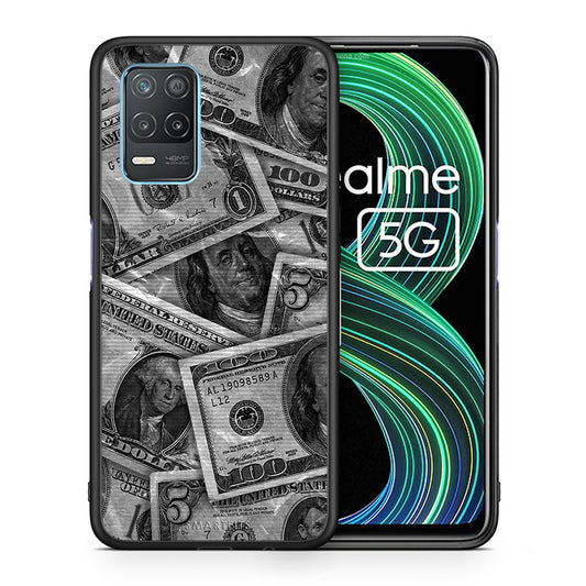 Money Dollars - Realme 8 5G θήκη