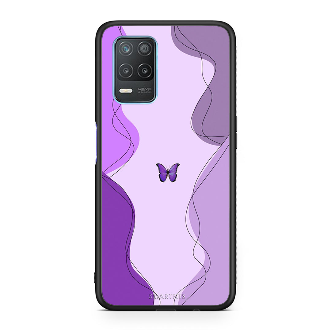 Purple Mariposa - Realme 8 5G θήκη