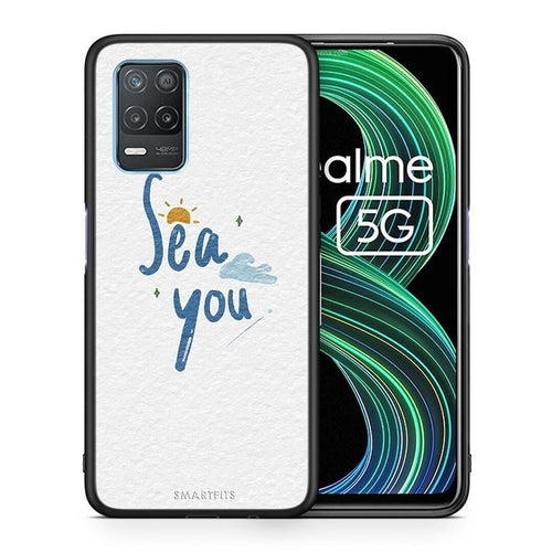 Θήκη Realme 8 5G Sea You από τη Smartfits με σχέδιο στο πίσω μέρος και μαύρο περίβλημα | Realme 8 5G Sea You case with colorful back and black bezels