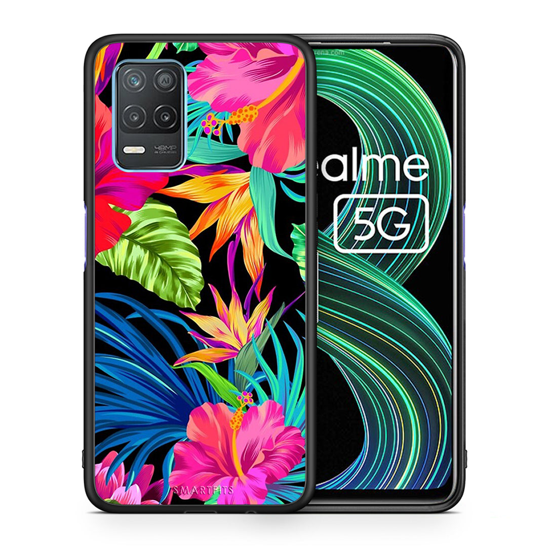 Tropical Flowers - Realme 8 5G θήκη