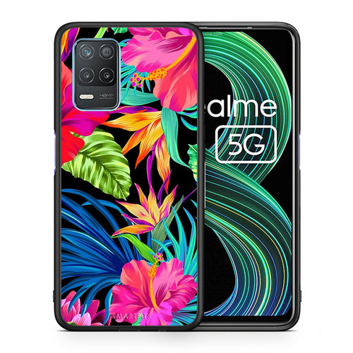 Tropical Flowers - Realme 8 5G θήκη