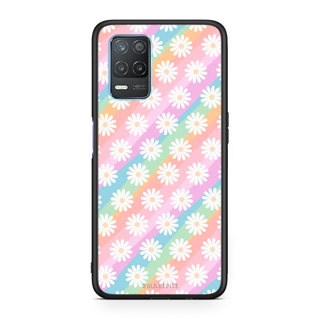 White Daisies - Realme 8 5G θήκη