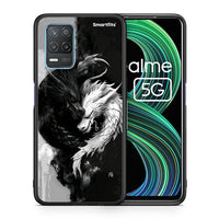 Thumbnail for Θήκη Realme 8 5G Yin Yang από τη Smartfits με σχέδιο στο πίσω μέρος και μαύρο περίβλημα | Realme 8 5G Yin Yang case with colorful back and black bezels