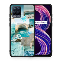 Thumbnail for Θήκη Realme 8 / 8 Pro Aesthetic Summer από τη Smartfits με σχέδιο στο πίσω μέρος και μαύρο περίβλημα | Realme 8 / 8 Pro Aesthetic Summer case with colorful back and black bezels