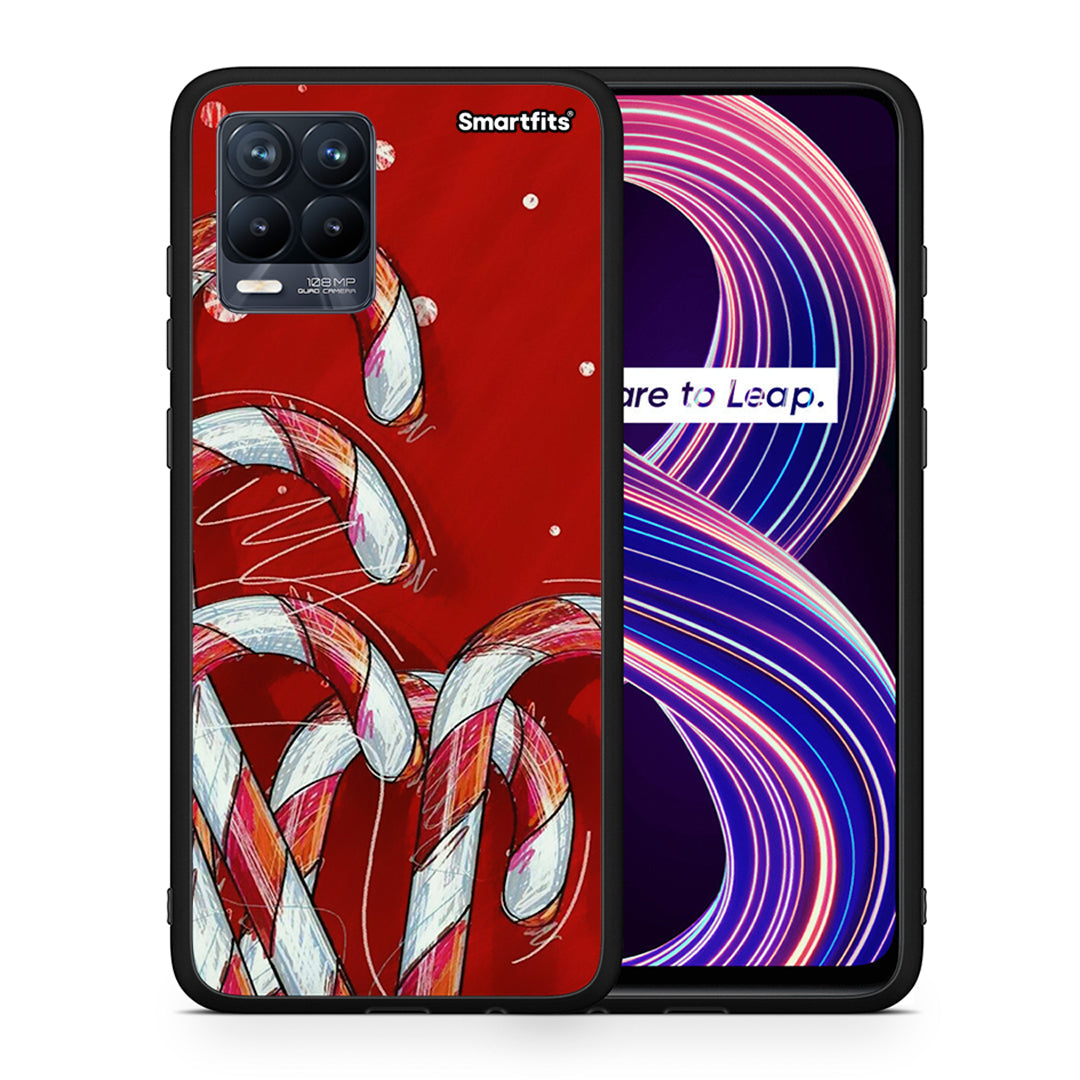 Candy Cane - Realme 8 / 8 Pro θήκη