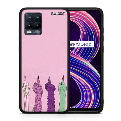 Θήκη Realme 8 / 8 Pro Halloween Be A Lady από τη Smartfits με σχέδιο στο πίσω μέρος και μαύρο περίβλημα | Realme 8 / 8 Pro Halloween Be A Lady case with colorful back and black bezels
