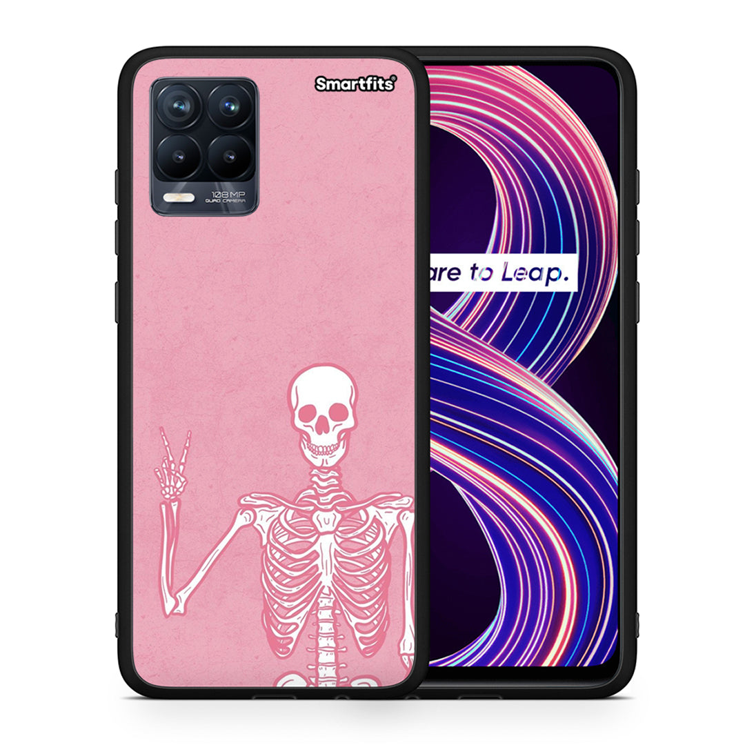 Θήκη Realme 8 / 8 Pro Halloween Motivation από τη Smartfits με σχέδιο στο πίσω μέρος και μαύρο περίβλημα | Realme 8 / 8 Pro Halloween Motivation case with colorful back and black bezels