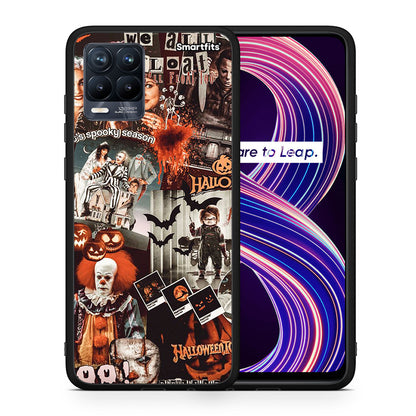 Θήκη Realme 8 / 8 Pro Halloween Spooky Season από τη Smartfits με σχέδιο στο πίσω μέρος και μαύρο περίβλημα | Realme 8 / 8 Pro Halloween Spooky Season case with colorful back and black bezels