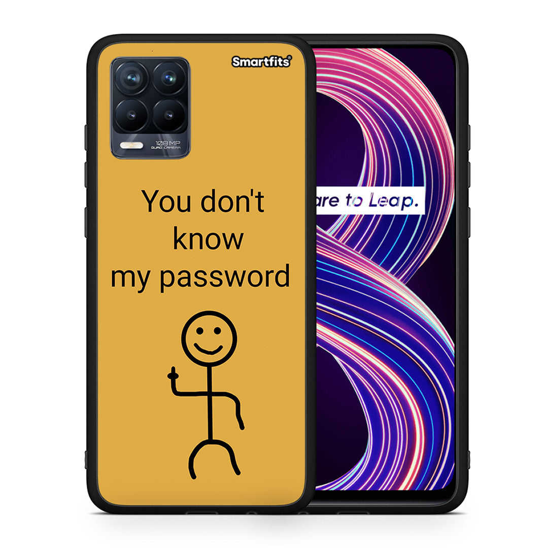 Θήκη Realme 8 / 8 Pro My Password από τη Smartfits με σχέδιο στο πίσω μέρος και μαύρο περίβλημα | Realme 8 / 8 Pro My Password case with colorful back and black bezels